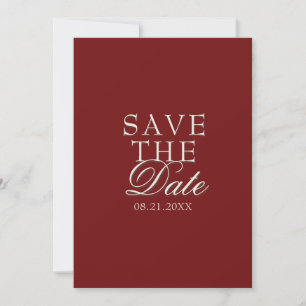 Vintage Burgundy Old Money Fancy Wine Wedding Save The Date