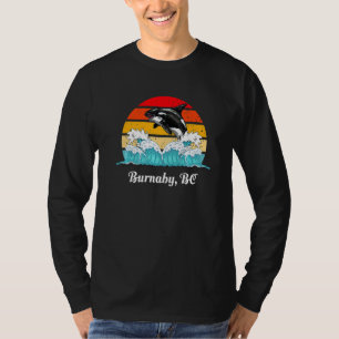 Vintage Burnaby BC Distressed Orca Killer Whale T-Shirt