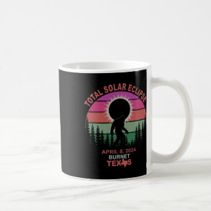 Vintage Burnet Texas Total Solar Eclipse 2024 Coffee Mug