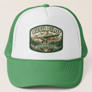 Vintage Bush Pilot Wilderness Flying Trucker Hat