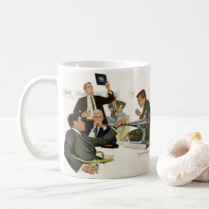 Vintage Business, Airline Executives Meeting Coffee Mug