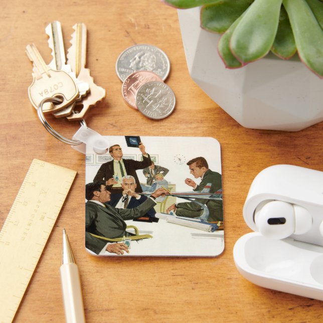 Vintage Business, Airline Executives Meeting Key Ring (Desk)