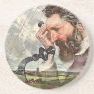 Vintage Business, Alexander Graham Bell Telephone Coaster