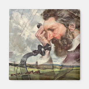 Vintage Business, Alexander Graham Bell Telephone Magnet