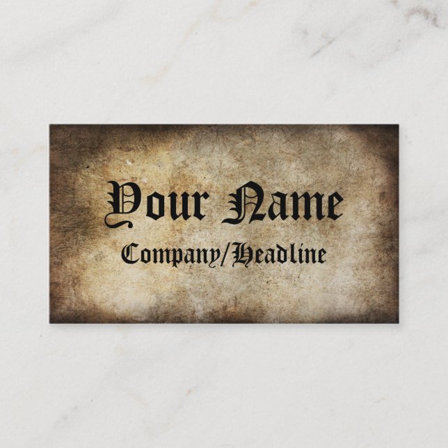 Vintage Business Card (Front)