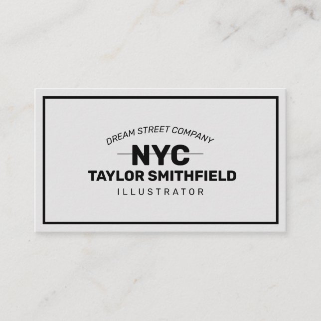 Vintage Business Card (Front)