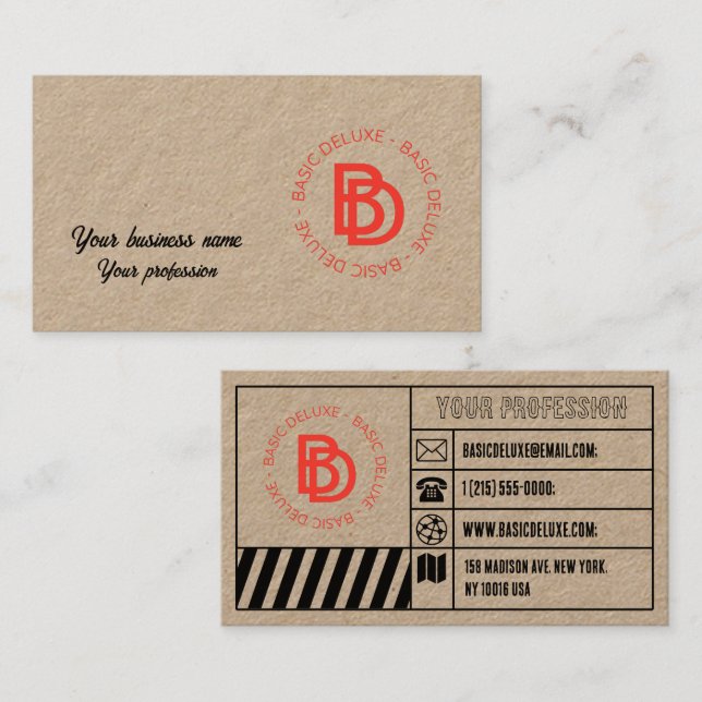 Vintage Business Card  (Front/Back)