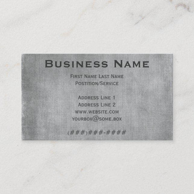 Vintage Business Card (Front)