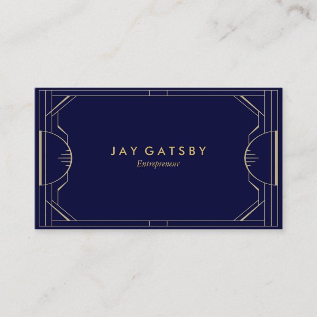 Vintage Business Card | Art Deco/Art Nouveau (Front)