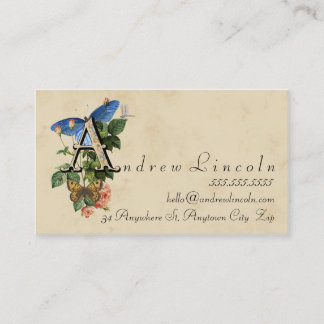 Vintage Business Cards | A monogram