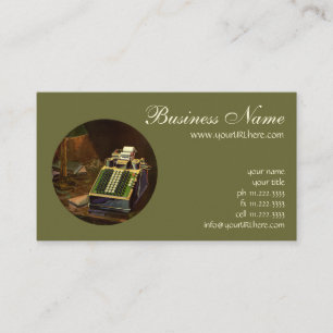 Vintage Business Comptometer Accounting Calculator Business Card
