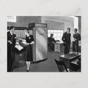 Vintage Business, Executive Businessmen Office Postcard