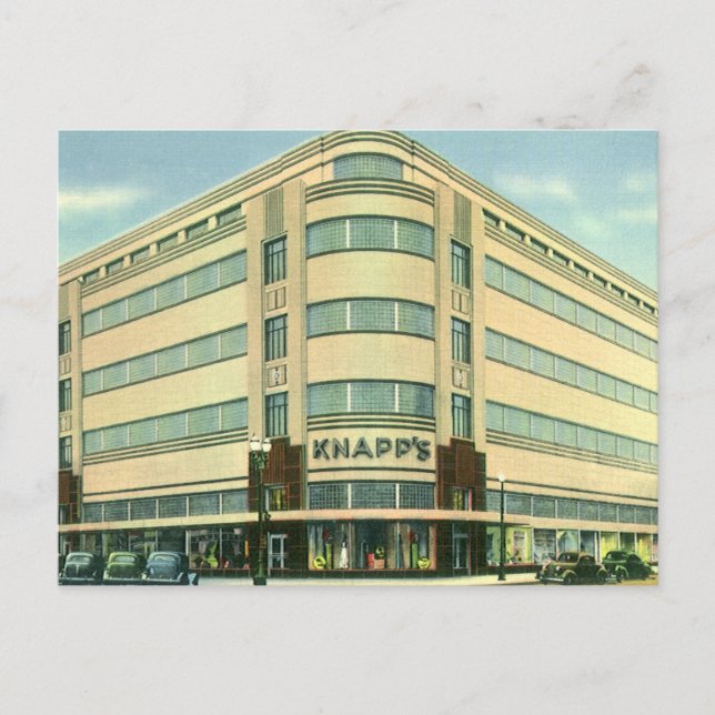 Vintage Business, Knapp's Department Store Postcard (Front)