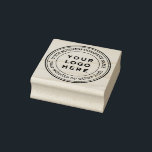 Vintage Business Logo Website Typewriter Rubber Stamp<br><div class="desc">Custom Business Logo Website Typewriter round rubber stamp</div>