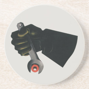 Vintage Business, Manufacturing Factory Machinist Coaster