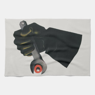 Vintage Business, Manufacturing Factory Machinist Tea Towel