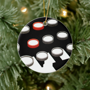 Vintage Business Old Fashioned Typewriter Keyboard Ceramic Tree Decoration