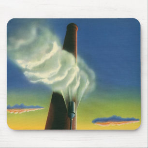Vintage Business, Steam Whistle Factory Sunrise Mouse Pad