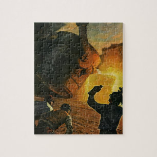 Vintage Business, Steel Manufacturing Industry Jigsaw Puzzle