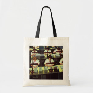 Vintage Business, Telephone Assembly Line Workers Tote Bag