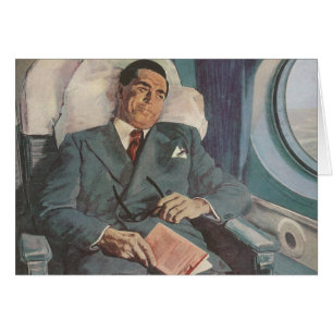 Vintage Business Travel, Reading on the Aeroplane