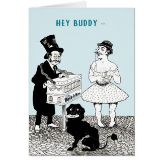 Vintage Busker Buddies Valentine Card