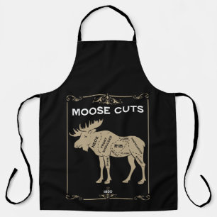 Vintage Butchers Set Meat Cut Apron