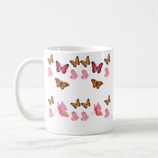 Vintage Butterflies – Colourful Entomology Illustr Coffee Mug