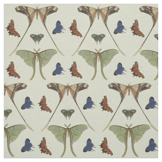 Vintage Butterflies Fabric (Swatch)