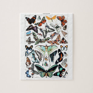 Vintage Butterflies Illustration Jigsaw Puzzle