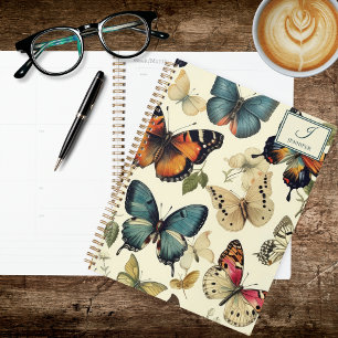 Vintage Butterflies in Flight Planner