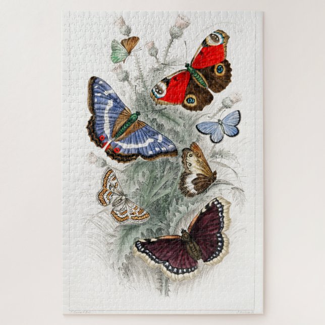 Vintage Butterflies Jigsaw Puzzle (Vertical)