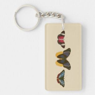 Vintage Butterflies Key Ring