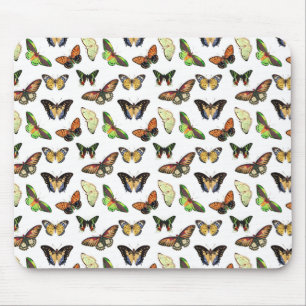 Vintage Butterflies Mouse Pad