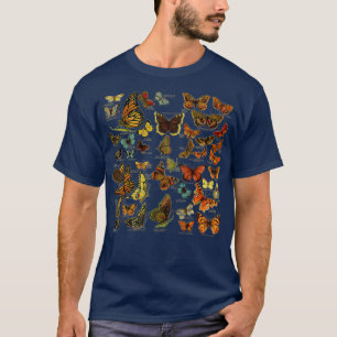 Vintage Butterflies print Butterfly Collection T-Shirt