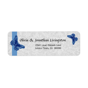 Vintage Butterflies Return Address Label