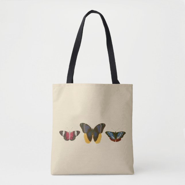 Vintage Butterflies Tote Bag (Front)
