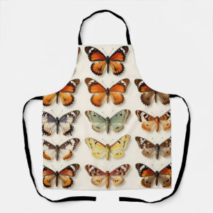 Vintage Butterfly Collection Grid Display Apron