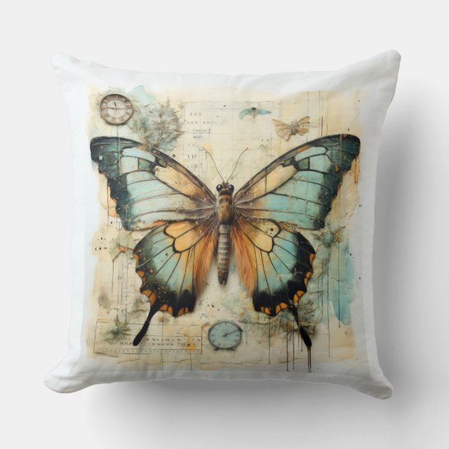 Vintage Butterfly Cushion (Front)