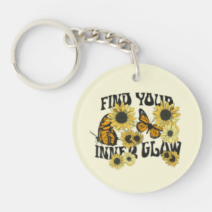 Vintage Butterfly   Find Your Inner Glow Key Ring
