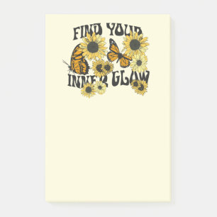 Vintage Butterfly Find Your Inner Glow Post-it Notes