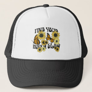 Vintage Butterfly   Find Your Inner Glow Trucker Hat