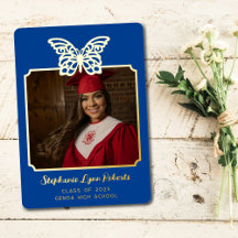 Vintage Butterfly Graduation