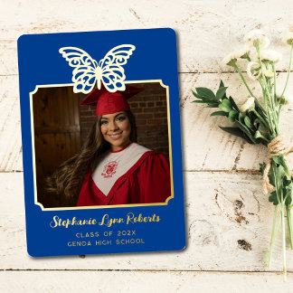 Vintage Butterfly Graduation