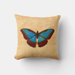 Vintage Butterfly Illustration Cushion
