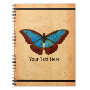 Vintage Butterfly Illustration Notebook