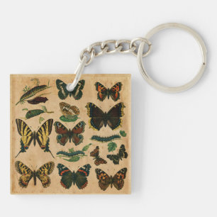 Vintage Butterfly Keychain