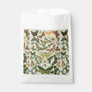 Vintage Butterfly Moth Pattern Print Favour Bag