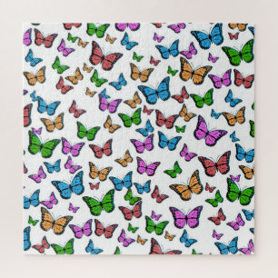 Vintage Butterfly Papillon Old Illustration Art Jigsaw Puzzle