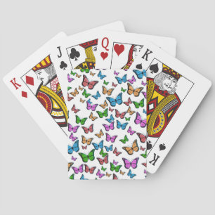 Vintage Butterfly Papillon Old Illustration Art Playing Cards
